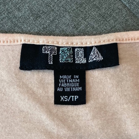 Tie Front Top with Lace Sleeve Detail - Picture 5 of 6